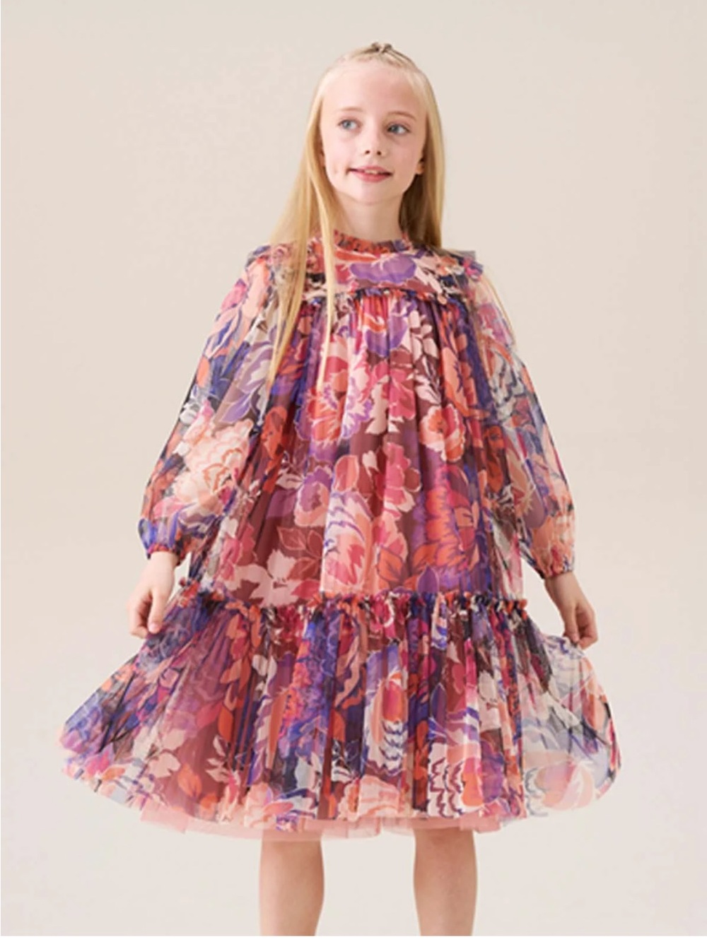 Angel & Rocket Eleanor Floral Mesh Dress NWT